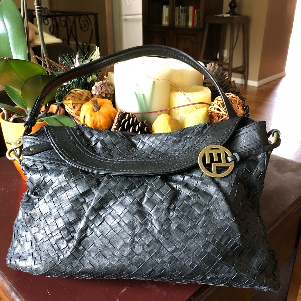 Elliot Lucca Woven Leather Tote